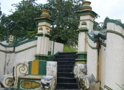 Stairs leading to an old palace on Penyengat Island